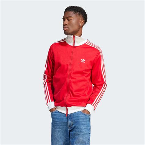 adidas trainingsjacke beckenbauer rot